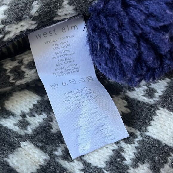 West Elm Knit Wool Blend Pillowcase - Picture 7 of 7